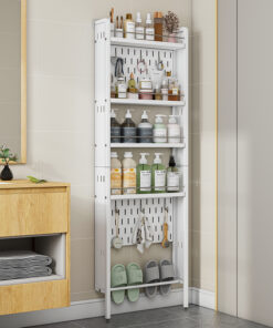 Over-the-Door Storage Rack | Multi-Layer Slim Gap Bathroom Organizer