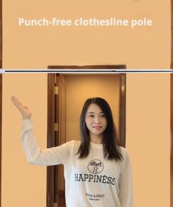 Stainless Steel Telescopic Rod | Drill-Free Adjustable Rod for Clothes, Curtains & Shower